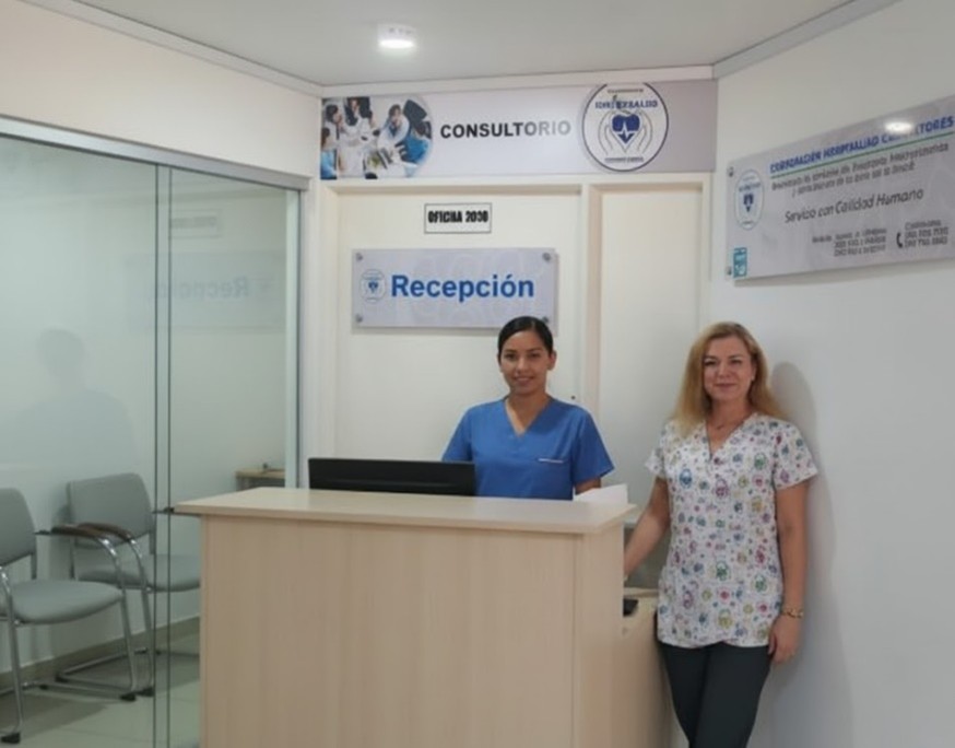 Recepción de Corporación Admipsalud Consultores